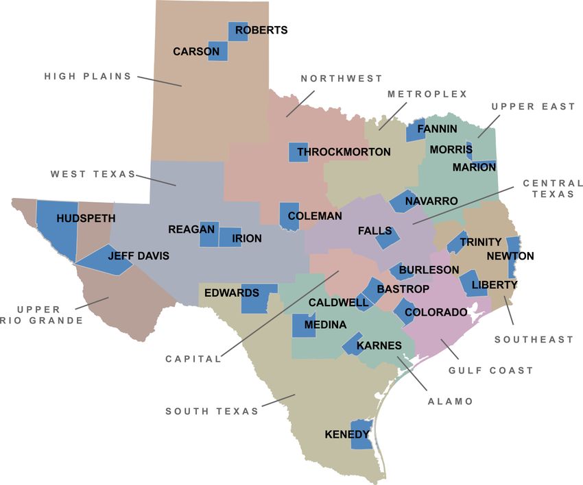 Coronavirus Capital Projects Fund map.